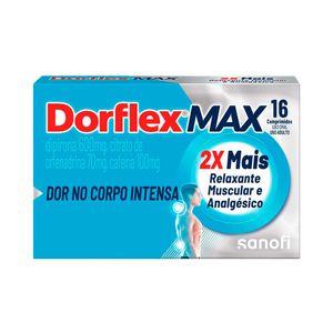 Analgésico e Relaxante Muscular Dorflex Max 16 Comprimidos