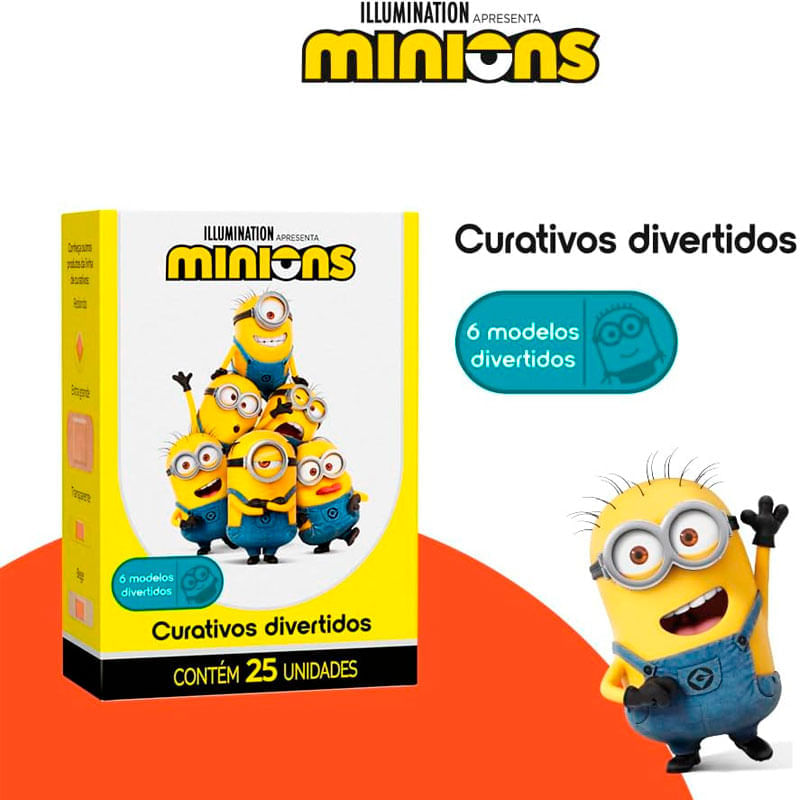 Curativos Divertidos Cremer Minions 25 Unidades