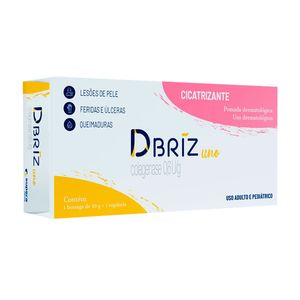 Pomada Dermatológica Cicatrizante DBriz Uno 10g + 1 Espátula