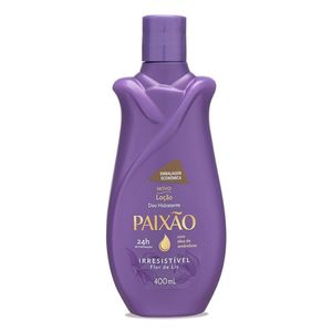 Loção Corporal Deo Hidratante Paixão Irresistível Flor de Liz com Óleo de Amêndoas 400ml