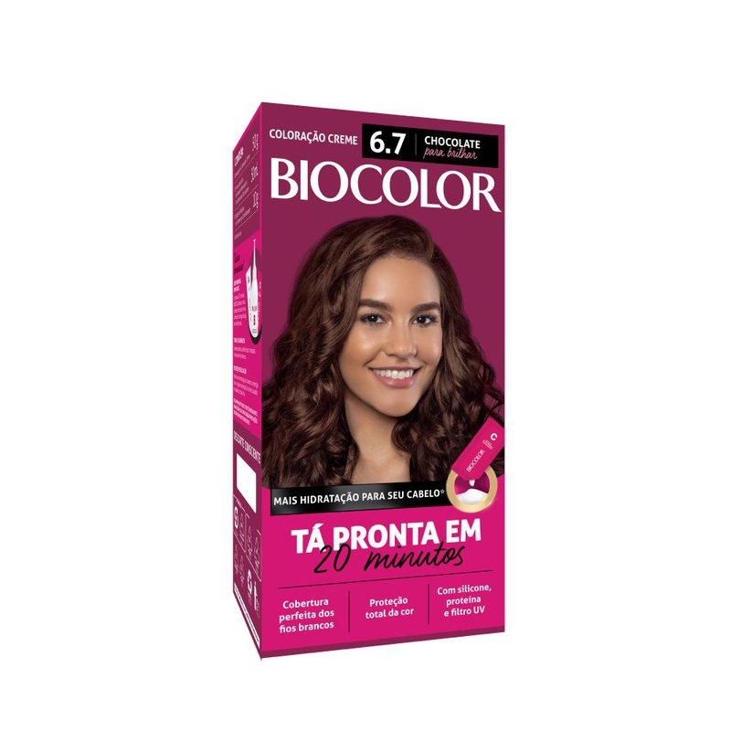 Tinta de Cabelo: Biocolor Mini Kit Chocolate para Brilhar 6.7
