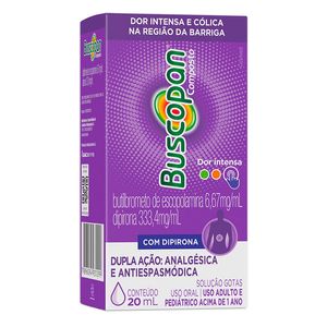 Buscopan Composto Dor Intensa com Dipirona Solução Gotas 20ml