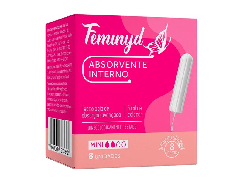 absorvente-interno-feminyd-mini-8-unidades-farmacia-online-drogal