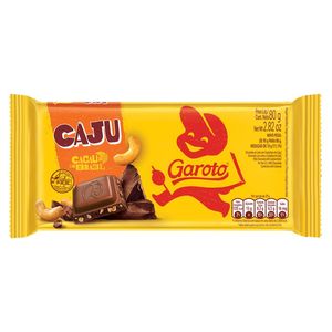 Chocolate ao Leite Garoto Castanha de Cajú 80g