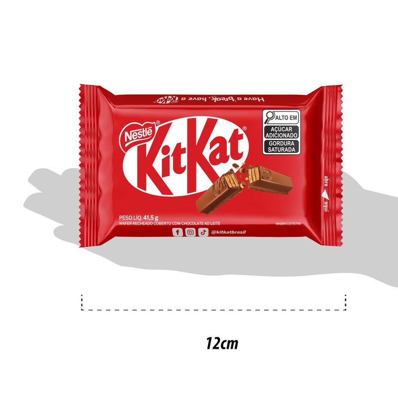 Chocolate Nestlé KitKat ao Leite 41,5g | Drogal