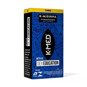 Preservativo Masculino K-Misinha K-Med Extra Lubrificado Sex Education 8 Unidades