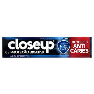 Creme Dental CloseUp Proteção Bioativa Bloqueio Anticáries Menta 70g