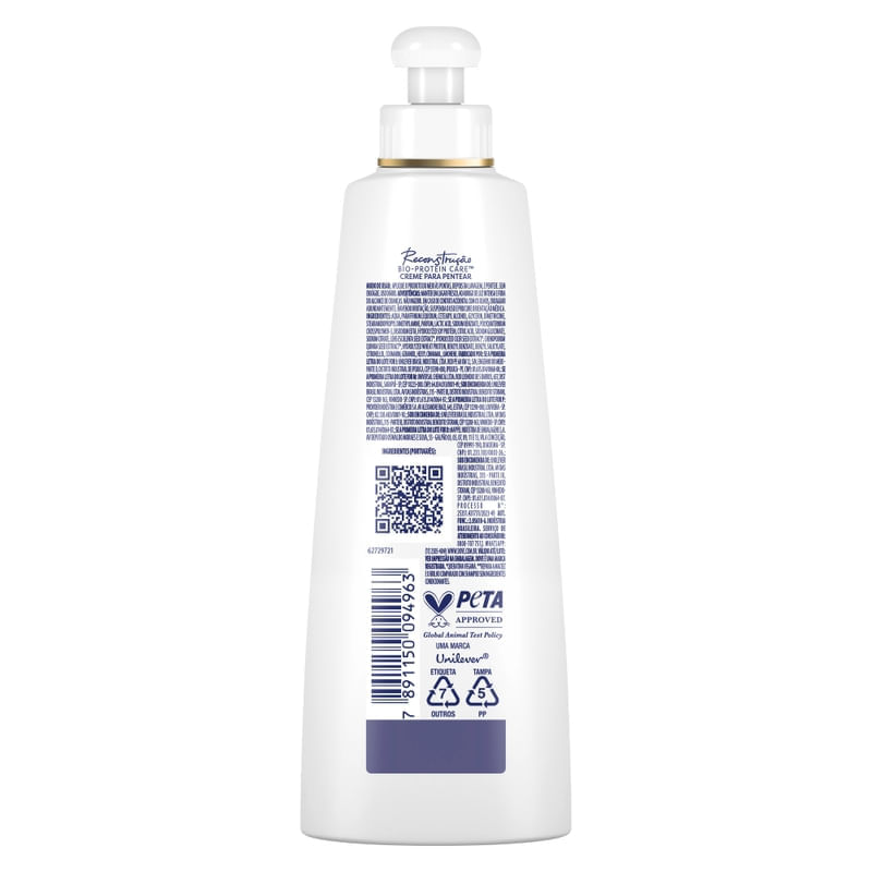 Creme Para Pentear Dove Reconstrução 200ml Drogal 