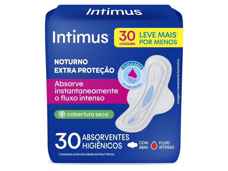 absorvente-intimus-noturno-extra-protecao-seca-com-abas-30-unidades-farmacia-online-drogal