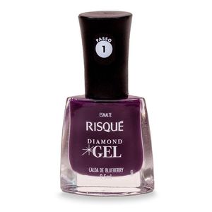 Esmalte Risqué Diamond Gel Calda de Blueberry Cremoso 9,5ml