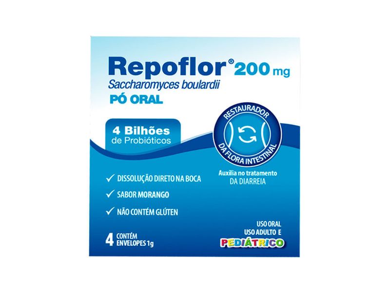 repoflor-200mg-pediatrico-sabor-morango-4-envelopes-1g