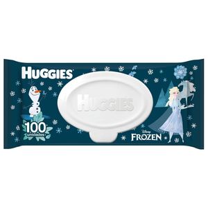 Lenços Umedecidos Huggies Frozen Edição Limitada 100 Unidades