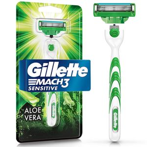 Aparelho de Barbear Recarregável Gillette Mach3 Sensitive 1 Unidade