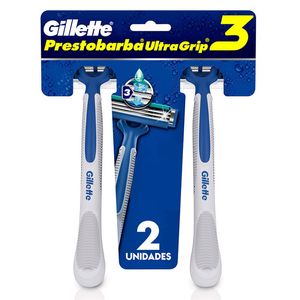 Aparelho de Barbear Descartável Gillette Prestobarba UltraGrip3 2 Unidades