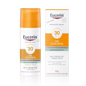 Protetor Solar Facial Eucerin Sun Oil Control FPS30 Creme-Gel 52g