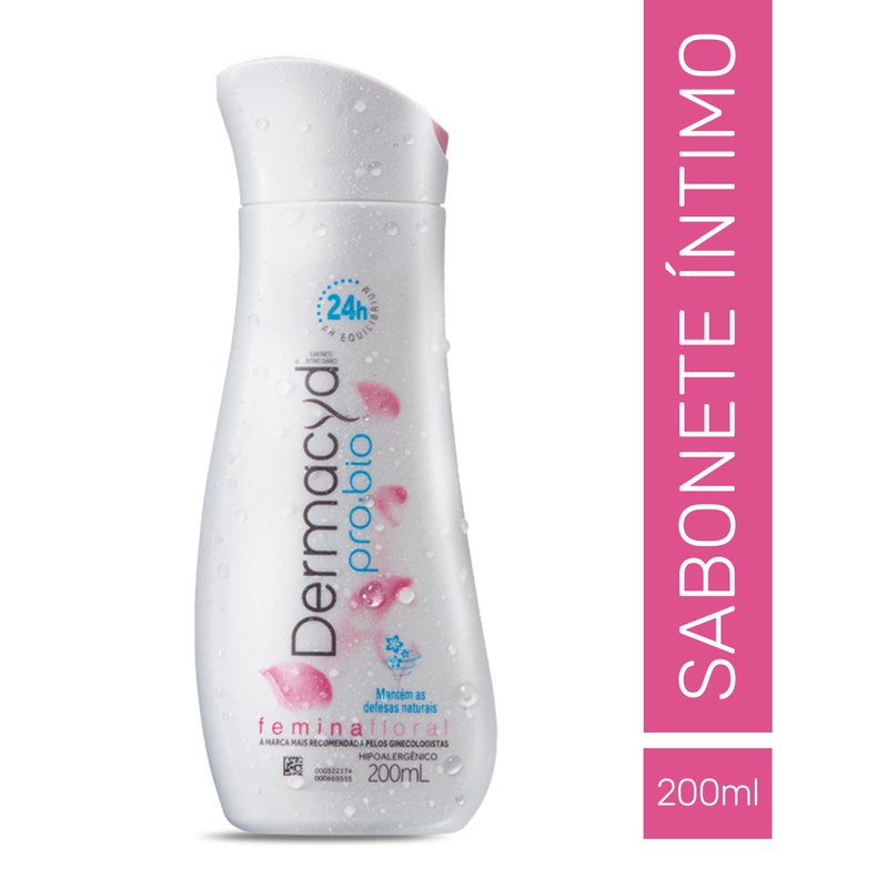 Sabonete Íntimo Dermacyd Pro-Bio Femina Floral 200ml Drogal