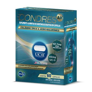 Suplemento Alimentar Condres AH Colágeno Tipo II 60 Cápsulas