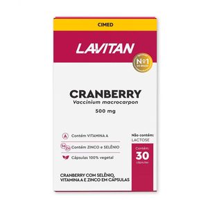 Lavitan Cranberry 500mg 30 Cápsulas