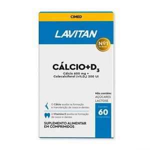 Suplemento Alimentar Lavitan Cálcio+D3 60 Comprimidos