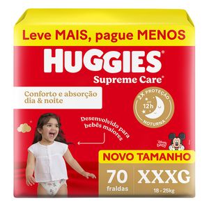 Fralda Huggies Supreme Care XXXG Max 70 Unidades