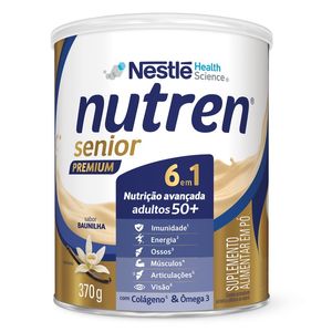 Suplemento Alimentar Nutren Senior Premium Nestlé Sabor Baunilha 370g