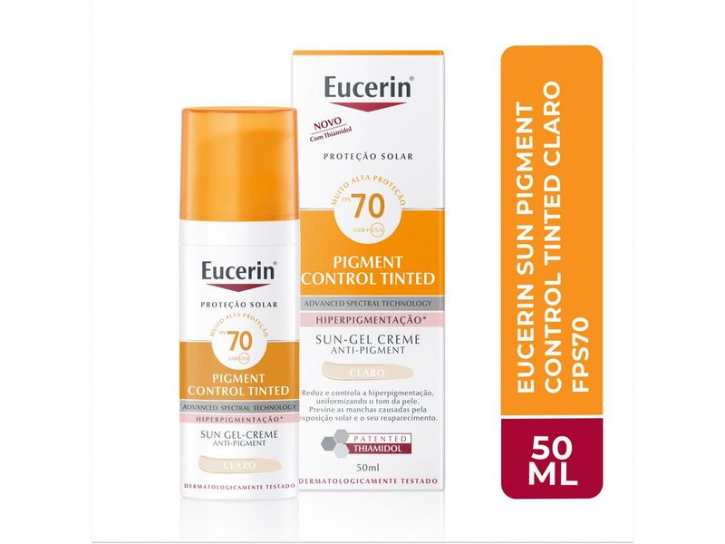 protetor-solar-facial-eucerin-sun-pigment-control-tinted-claro-fps70-50ml-farmacia-online-drogal