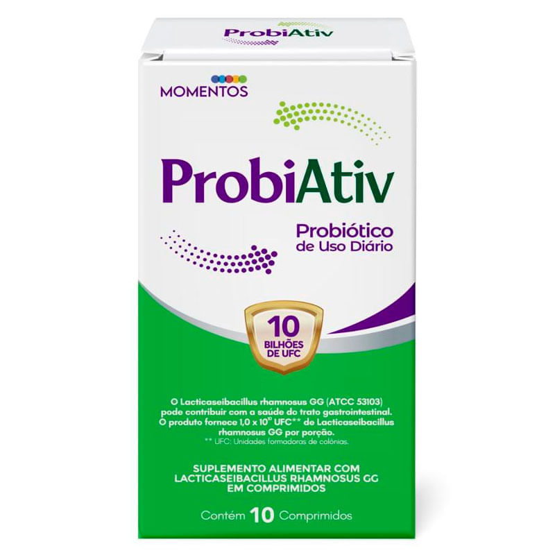 Suplemento Alimentar ProbiAtiv 10 Comprimidos