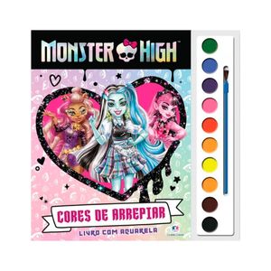 Livro Aquarela Monster High Cores de Arrepiar 1 Unidade