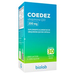 Suplemento Alimentar Coedez 200mg 30 Cápsulas Moles