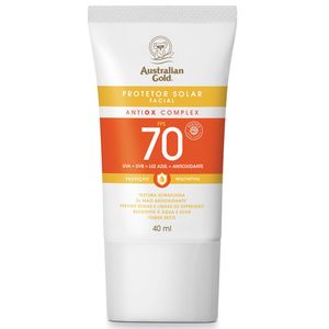 Protetor Solar Facial Australian Gold Antiox Complex UVA+UVB + Luz Azul FPS70 40ml