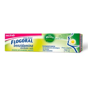 Flogoral Creme Dental Sabor Menta 70g