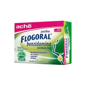 Flogoral Pastilhas Sabor Menta 12 Pastilhas