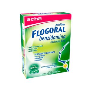 Flogoral Pastilhas Sabor Menta 8 Pastilhas