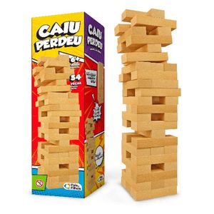 Jogo de Blocos Caiu Perdeu Pais & Filhos 54 Peças