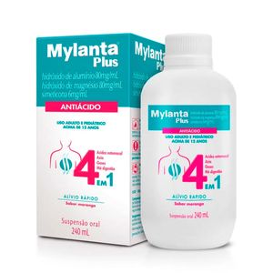 Mylanta Plus Suspensão Oral Sabor Morango 240ml