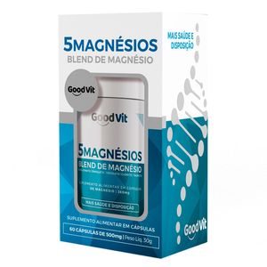 Suplemento Alimentar Good Vit 5Magnésios 60 Cápsulas