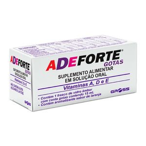 Suplemento Alimentar Adeforte Gotas Sabor Laranja 15ml