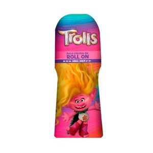 Bala Líquida em Roll-On Go Play Trolls Sabor Morango 15ml