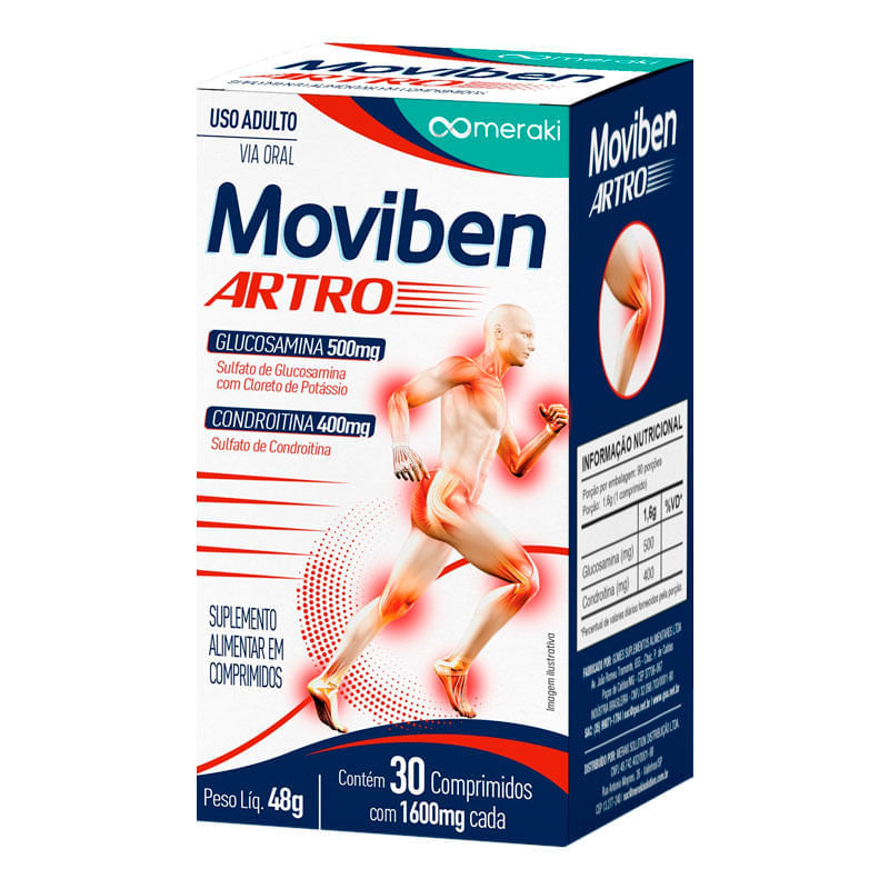 Suplemento Alimentar Moviben Artro 30 Comprimidos