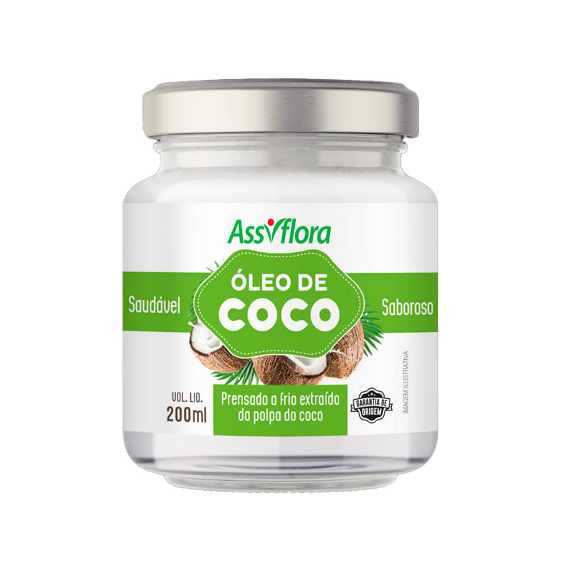 Óleo de Coco Assiflora Extra Virgem 200ml