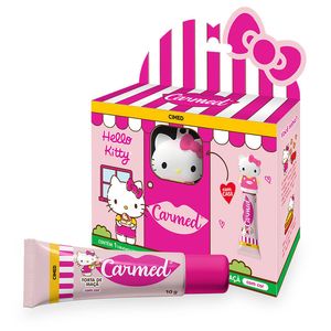 Hidratante Labial Carmed Hello Kitty Torta de Maçã Com Cor 10g