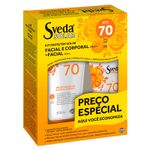 kit-protetor-solar-facial-e-corporal-sveda-fps70-200ml-protetor-solar-facial-sveda-fps70-50ml
