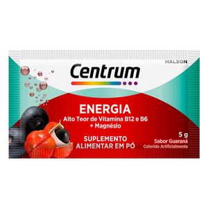 Suplemento Alimentar em Pó Centrum Energia Sabor Guaraná 1 Sachê 5g