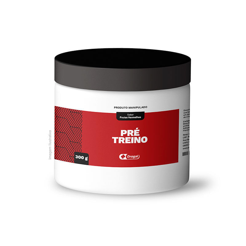 Pré-Treino em Pó Sabor Frutas Vermelhas 300g