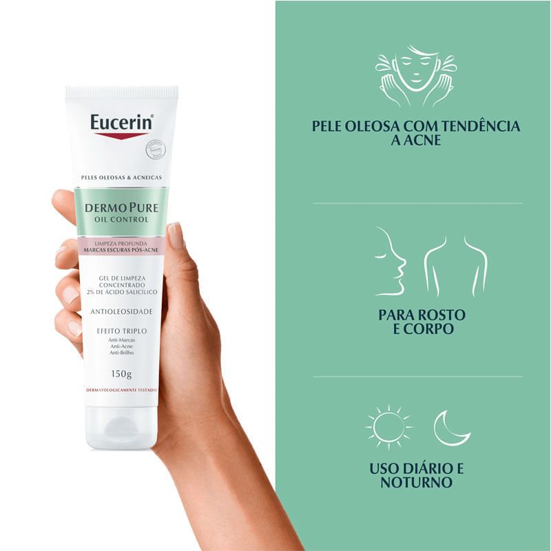 Eucerin Gel De Limpeza Oil Control Anti-Acne | Drogal