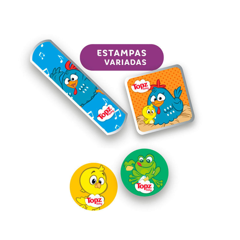 Curativos Topz Baby Galinha Pintadinha 25 Unidades