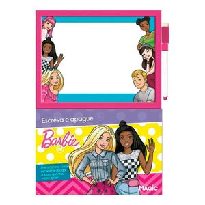 Livro Lousa Mágica Barbie Escreve e Apaga 1 Unidade