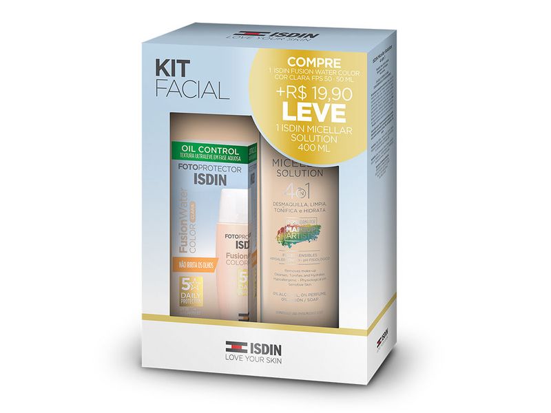 kit-facial-isdin-protetor-solar-fusion-water-cor-clara-fps50-50ml--isdin-micellar-solution-400ml
