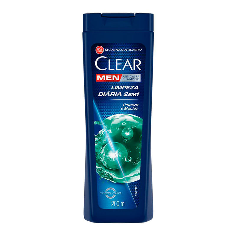 Shampoo Anticaspa Clear Men Sports Limpeza Profunda 200ml