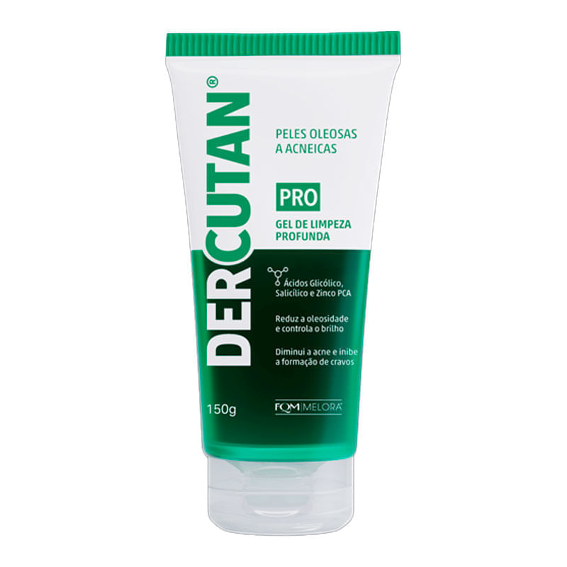 Gel Facial de Limpeza Profunda Melora Dercutan - Compre na Drogal